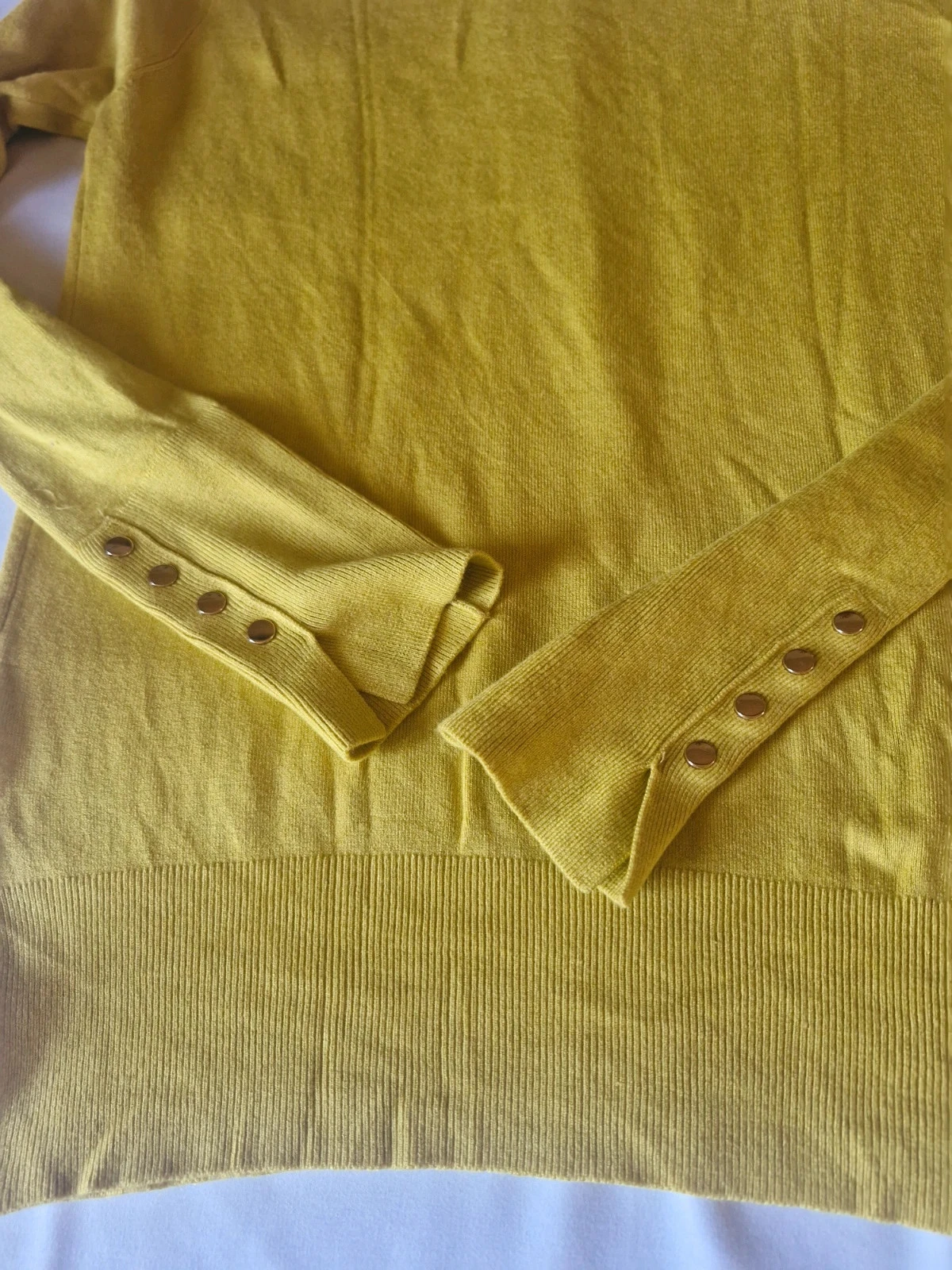 Zara gele trui met fijne breisel – Maat S – Ronde hals – photo 7